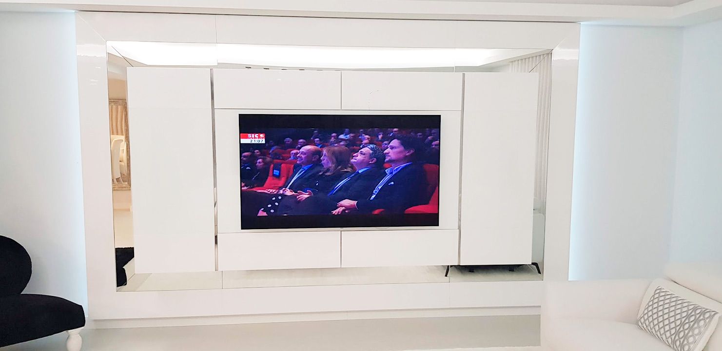Sala de estar Snow White Depois