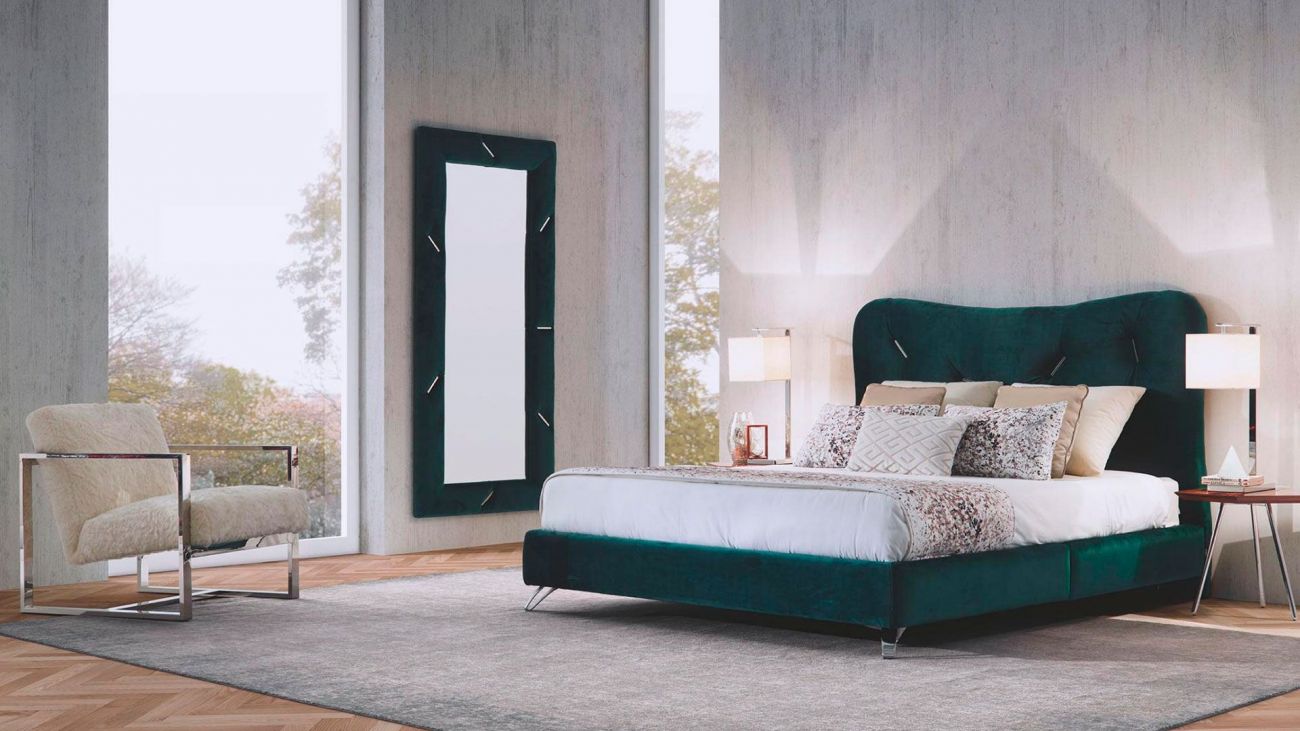 Cama Casal Naomi, Camas Estofadas Graca Interiores