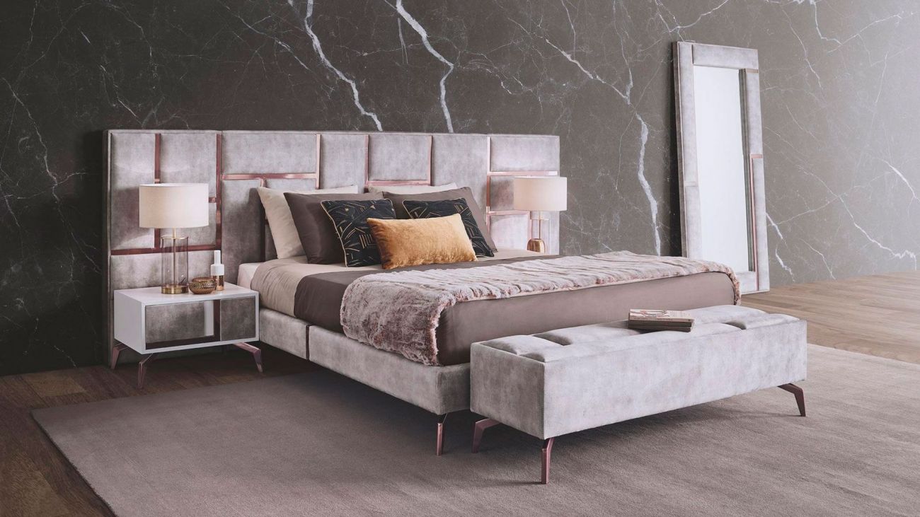 Cama Casal Jazz King Size, Camas Estofadas Graca Interiores
