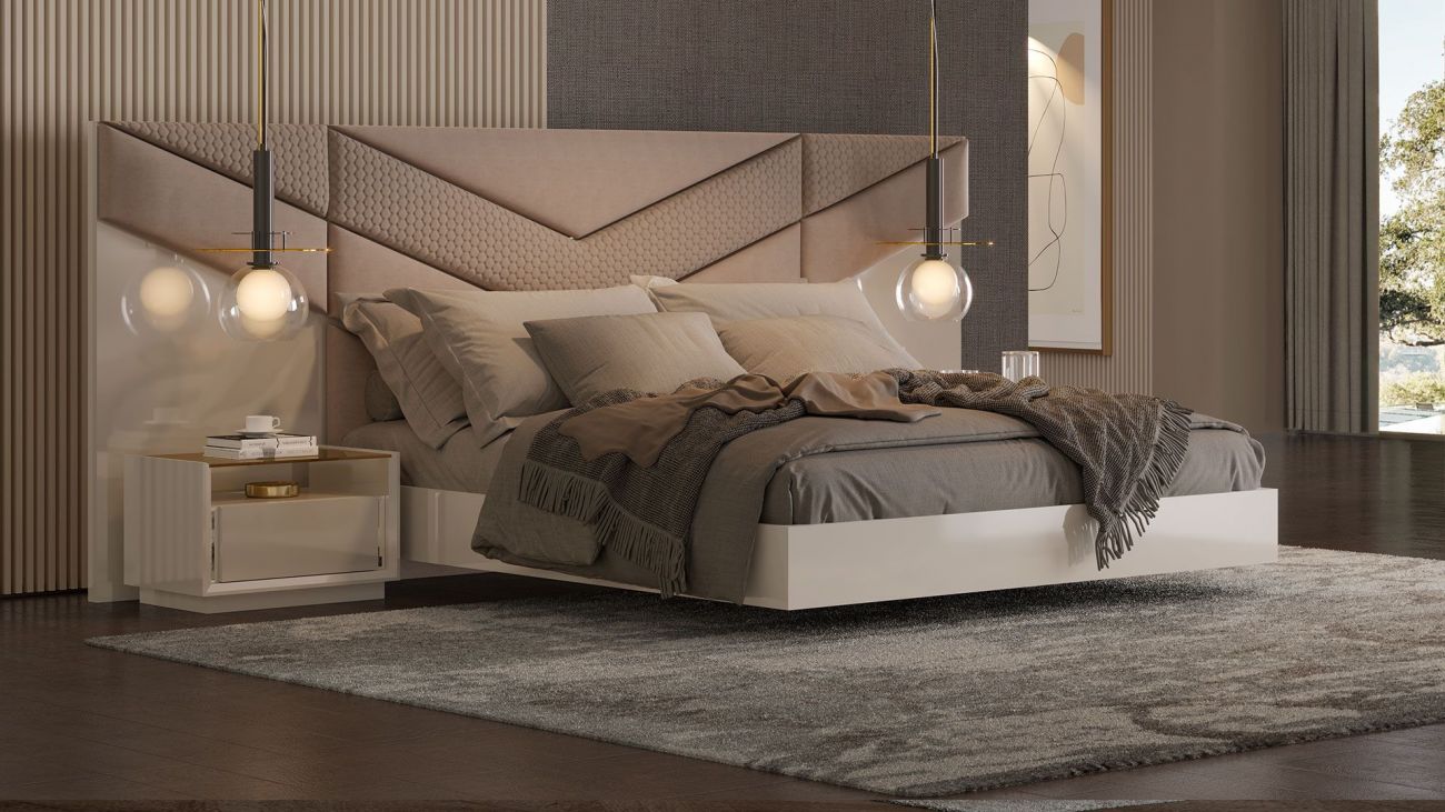Cama Estofada Lorenzo, Quartos de Casal Graca Interiores