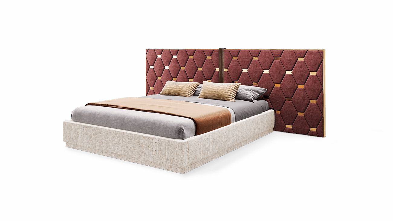 Cama Casal Mebi , Camas Estofadas Graca Interiores